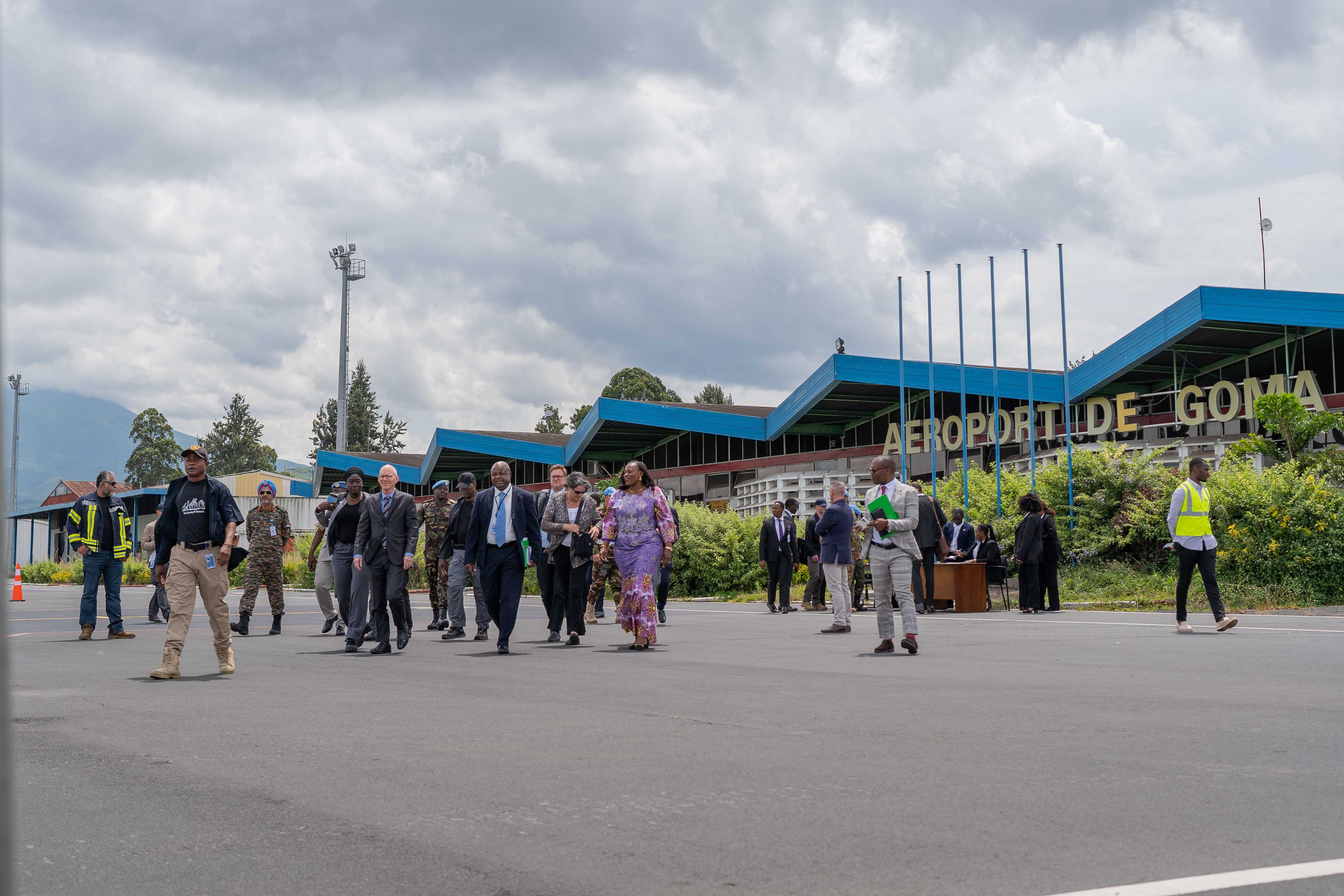 James Swan arriving in Goma.