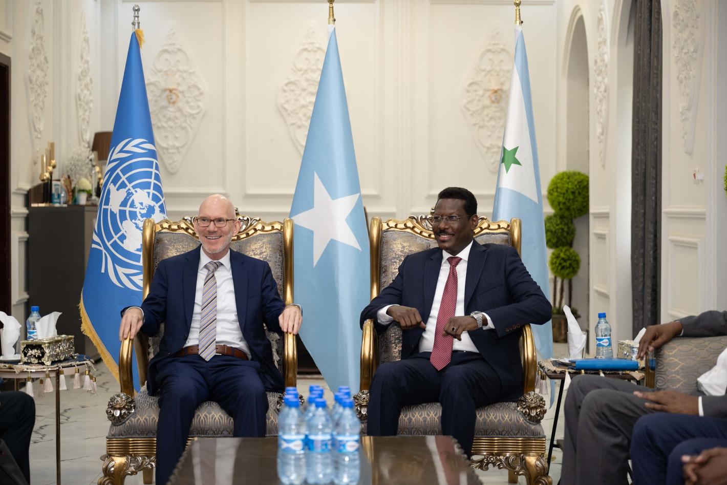 On Dhusamareb visit, top UN official highlights needs for national unity and notes local progress