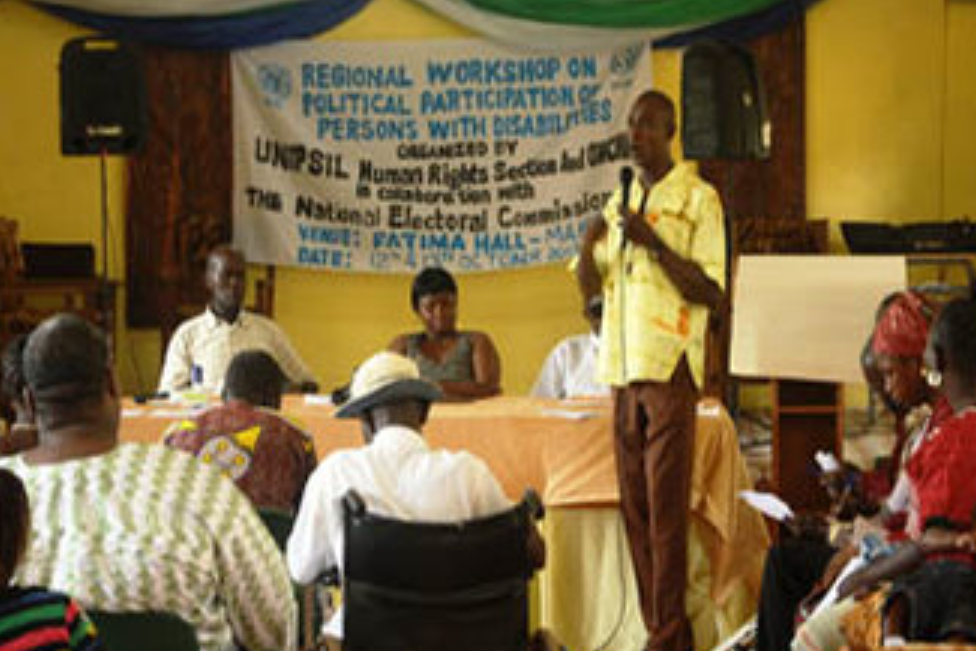 UNIPSIL HRS Conducts Regional Workshop on Political Participation for the Disabled