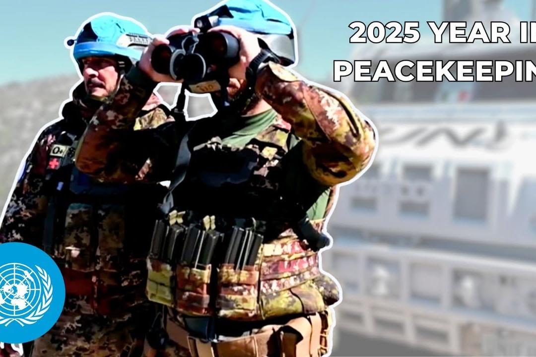 Peacekeepers on patrol.